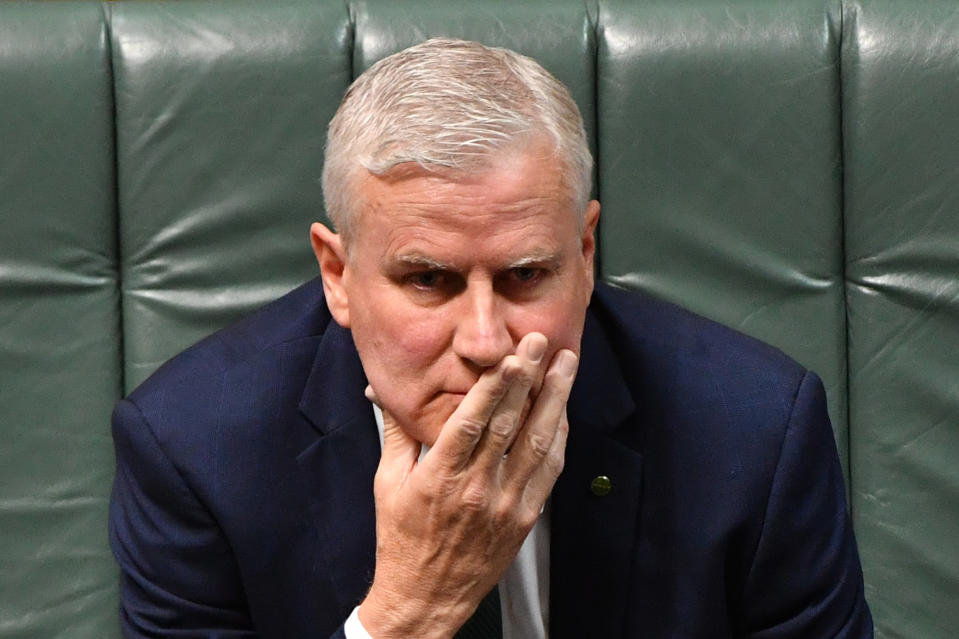Deputy Prime Minister Michael McCormack during Question Time in the House of Representatives at Parliament House in Canberra.