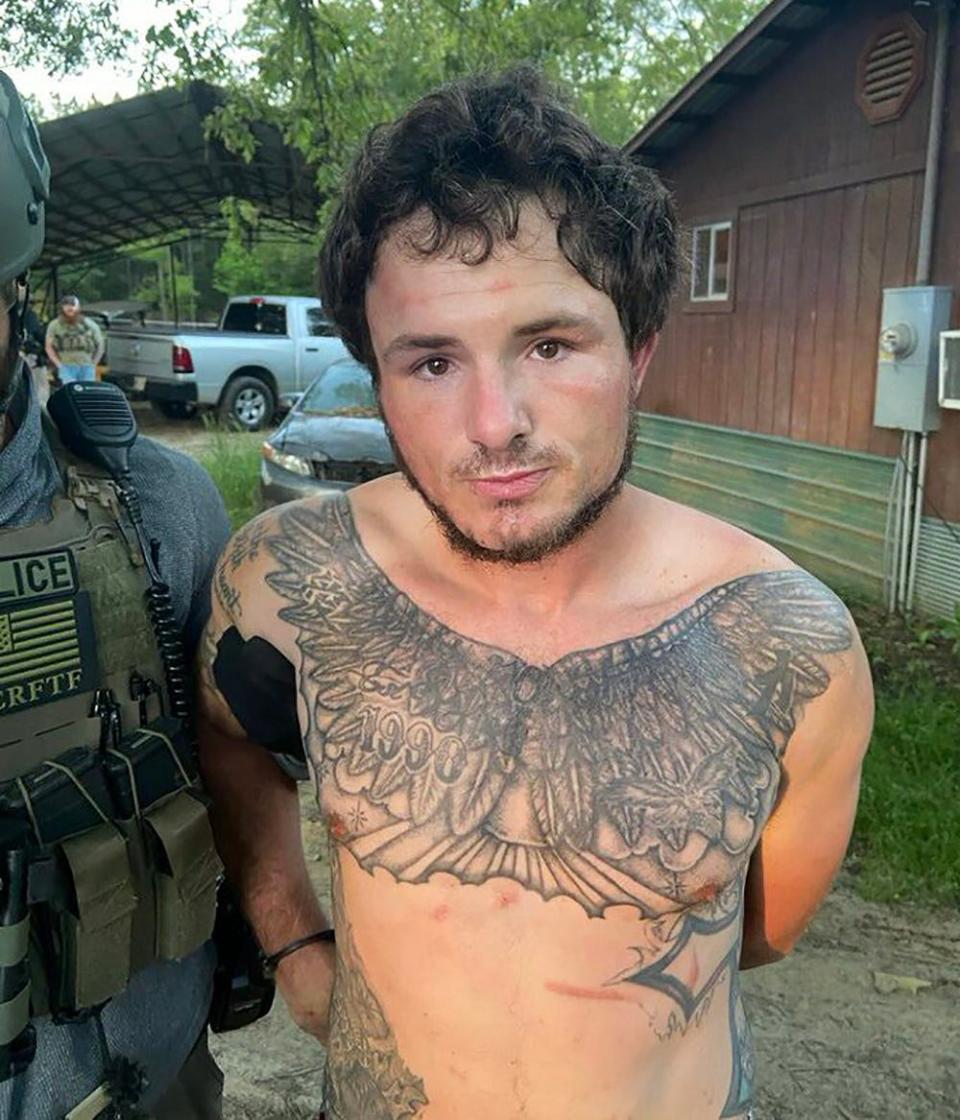 Fugitive Corey Harrison was taken into custody Thursday morning by Hinds County deputies and the U.S. Marshals Fugitive Task Force at a residence in Crystal Springs, Miss.