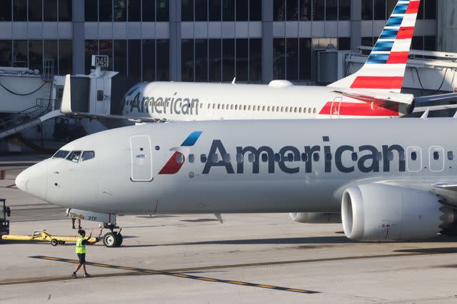 <p>Jakub Porzycki/NurPhoto via Getty</p> American Airlines planes