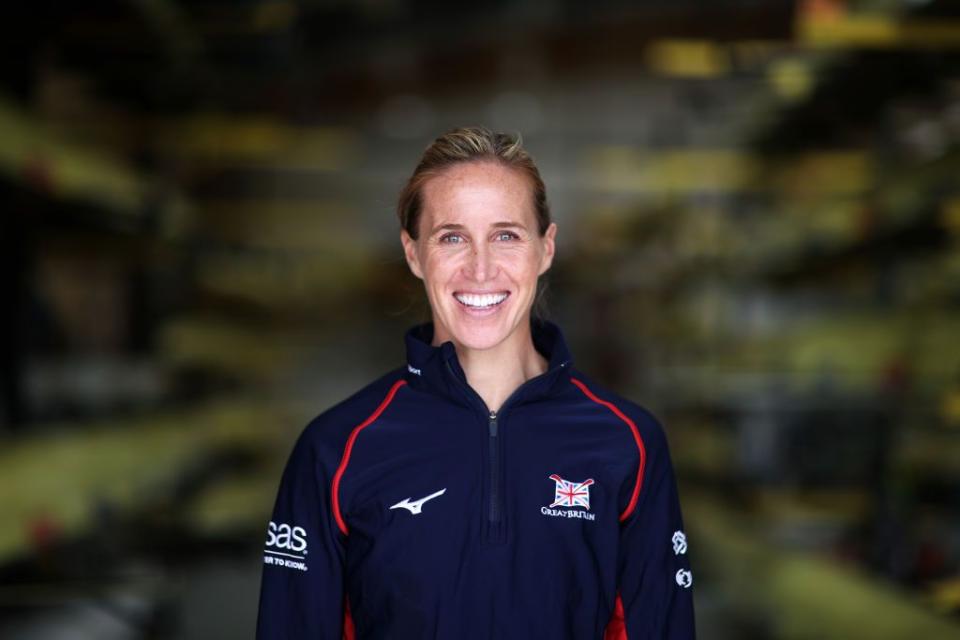 <p><strong>Country: </strong>GB</p><p><strong>Sport: </strong>Rowing<strong><br></strong></p><p>Having won the womens coxless pair rowing Olympics event in both 2012 and 2016, Glover retired and had three children, a boy and then twins (a boy and girl). However, when the Olympics were postponed due to Coronavirus, she resumed training, came out of retirement and later qualified for the Olympics at 35.</p>