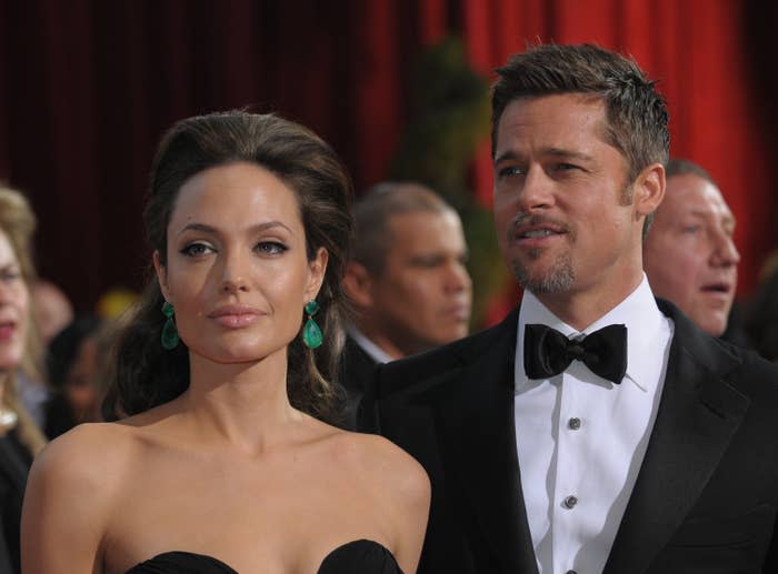 Angelina Jolie and Brad Pitt arrive at the 81st Annual Academy Awards at the Kodak Theater in Los Angeles on Feb. 22, 2009.