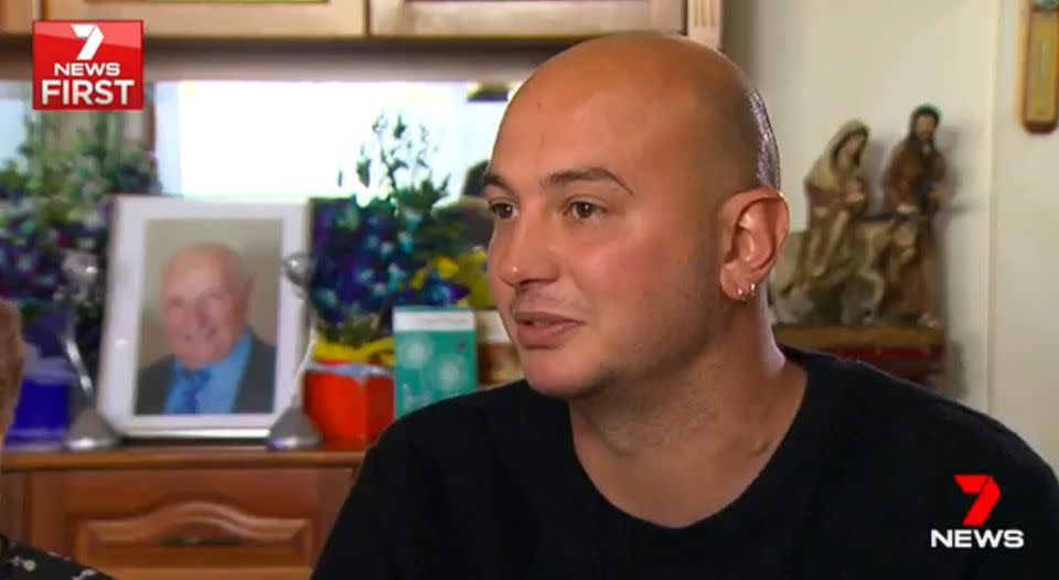 Michael Di Berardino told 7 News he wanted something done about the way his family was being treated. Source: 7 News