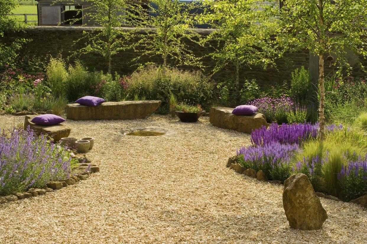 best mulch for flower beds pea gravel