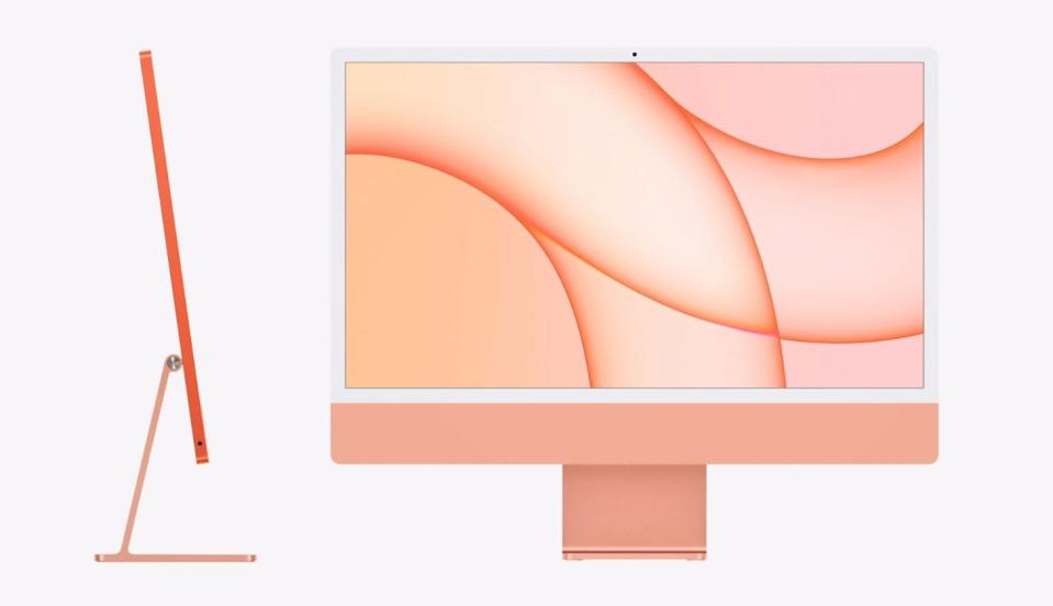 The new iMacs will come in seven different colors.