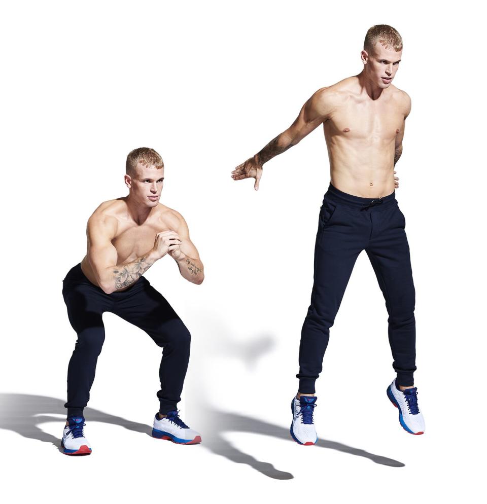 2) Jump squat