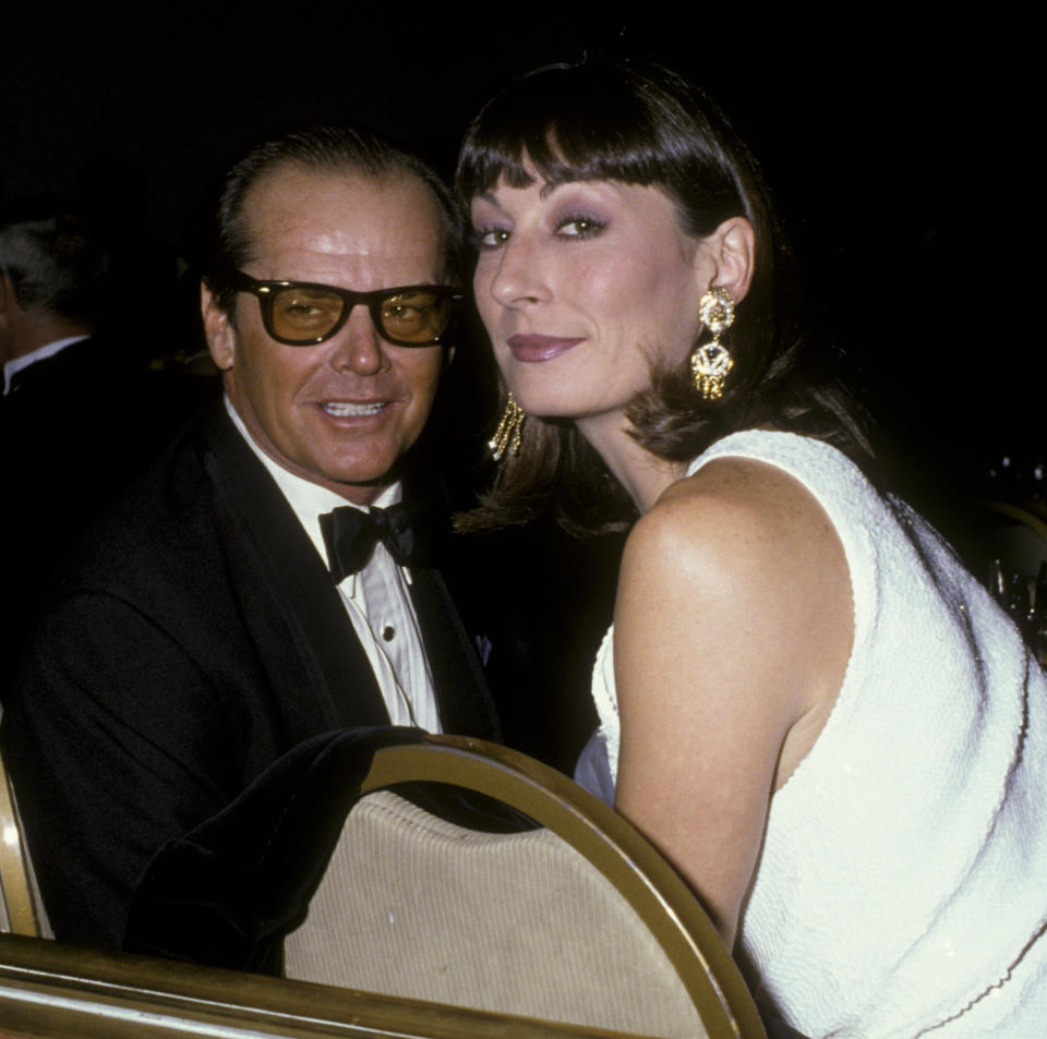 Jack Nicholson and Anjelica Huston