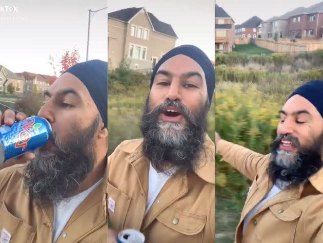 NDP Leader Jagmeet Singh vibing to Fleetwood Mac's