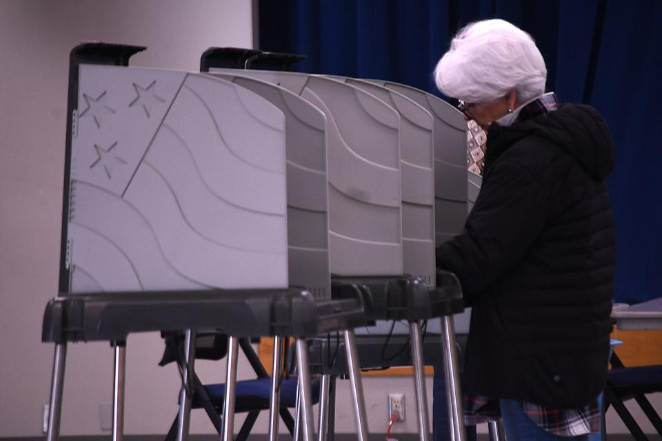 New Hanover County residents head out to cast their votes at the New Hanover County Senior Center Tuesday March 5, 2024 in Wilmington, N.C. KEN BLEVINS/STARNEWS