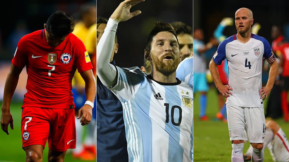 Agony for Chile and the USA, ecstasy for Argentina. Pic: Getty