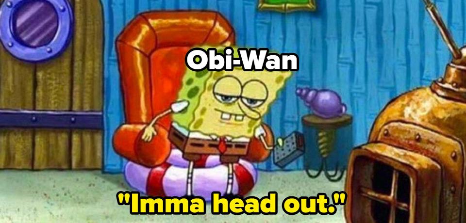 SpongeBob "imma head out" meme