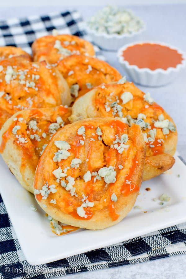 Buffalo Chicken Pizza Rolls