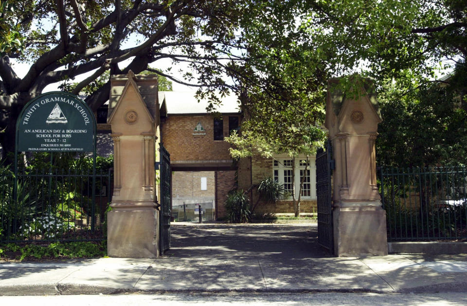 Exterior of Trinity Boys Grammar School. Source: AAP