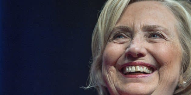 Former Secretary of State and Democratic presidential hopeful Hillary Clinton delivers remarks at the Virginia Democrats Jefferson-Jackson event at George Mason University's Patriot Center in Fairfax, Virginia on June 26, 2015. AFP PHOTO/PAUL J. RICHARDS        (Photo credit should read PAUL J. RICHARDS/AFP/Getty Images) (Photo: )