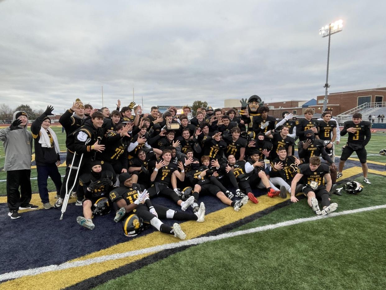 McQuaid won its fifth straight Section V Class AA championship after defeating University Prep 45-15 on Saturday, Nov. 11, 2023 at Victor High School.