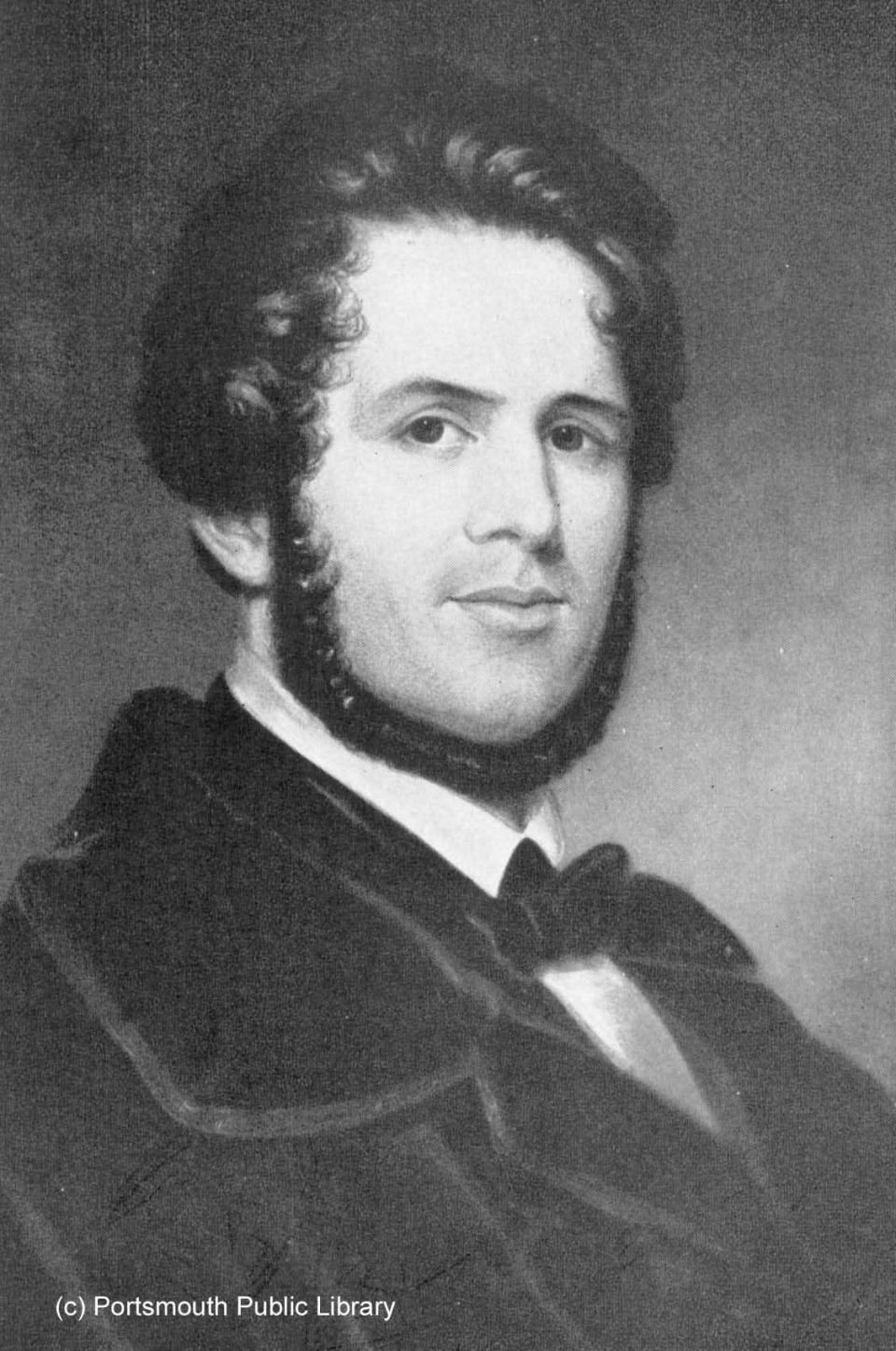 A young James T. Fields (1816-1881) of Ticknor and Fields after a portrait in Portsmouth Public Library. Fields published many of the most important writers of the Victorian era.