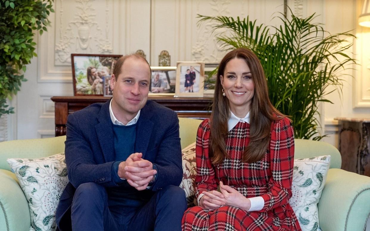 The Duke and Duchess of Cambridge sent a message to NHS workers in Dundee to mark Burns Night