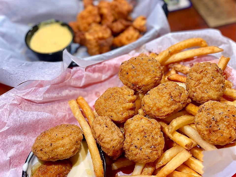 Lemon pepper boneless wings and gator bites from Ocean Deck in Daytona Beach.