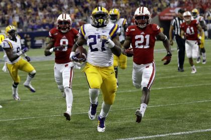 Kenny Hilliard and LSU proved to be too much for Wisconsin in 2014. (AP)