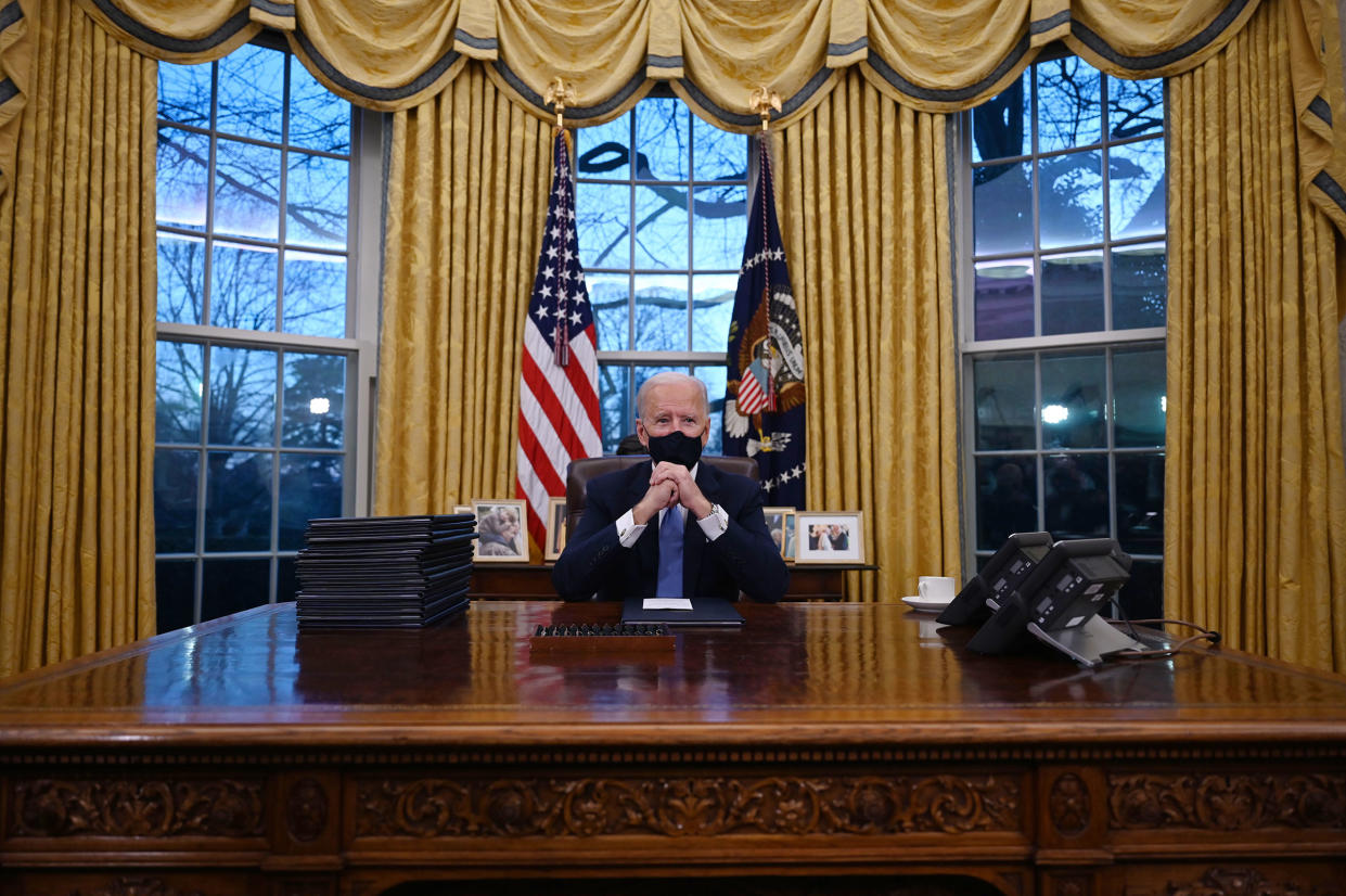 President Biden prepares to sign Executive Orders on Jan. 20