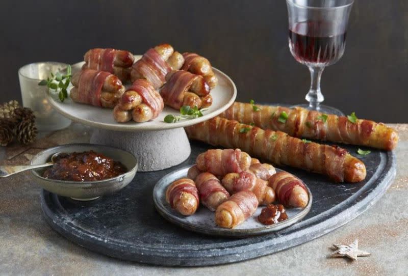 Aldi has launched Giant Pigs In Blankets as part of its Christmas 2018 range. [Photo: Aldi]