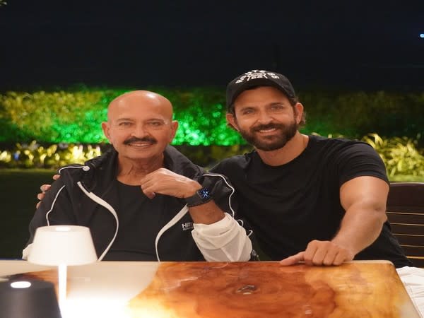 Hrithik Roshan with his father Rakesh Roshan (Image source: Instagram)