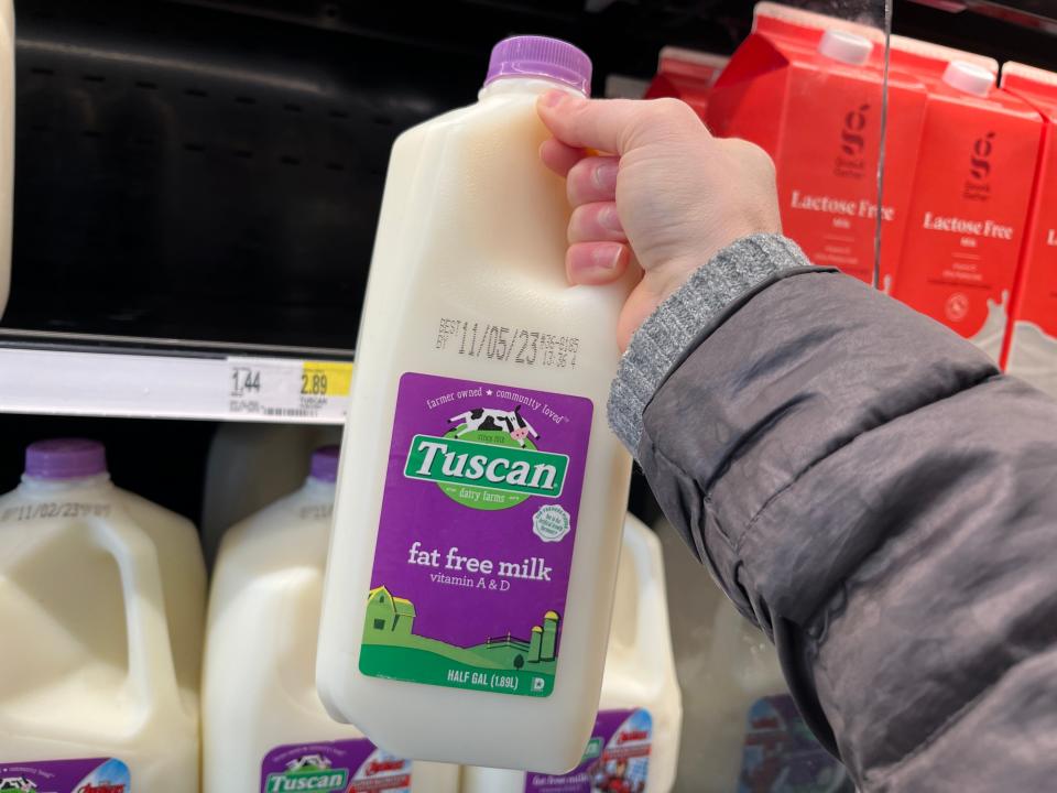 Milk for sale at Target.
