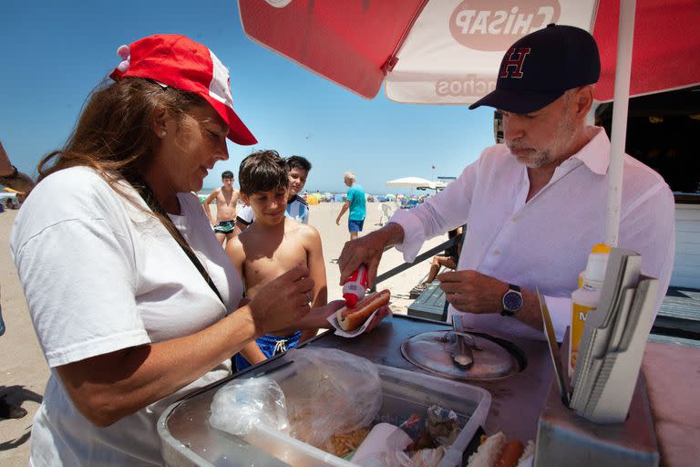 Horacio Rodríguez Larreta en la costa