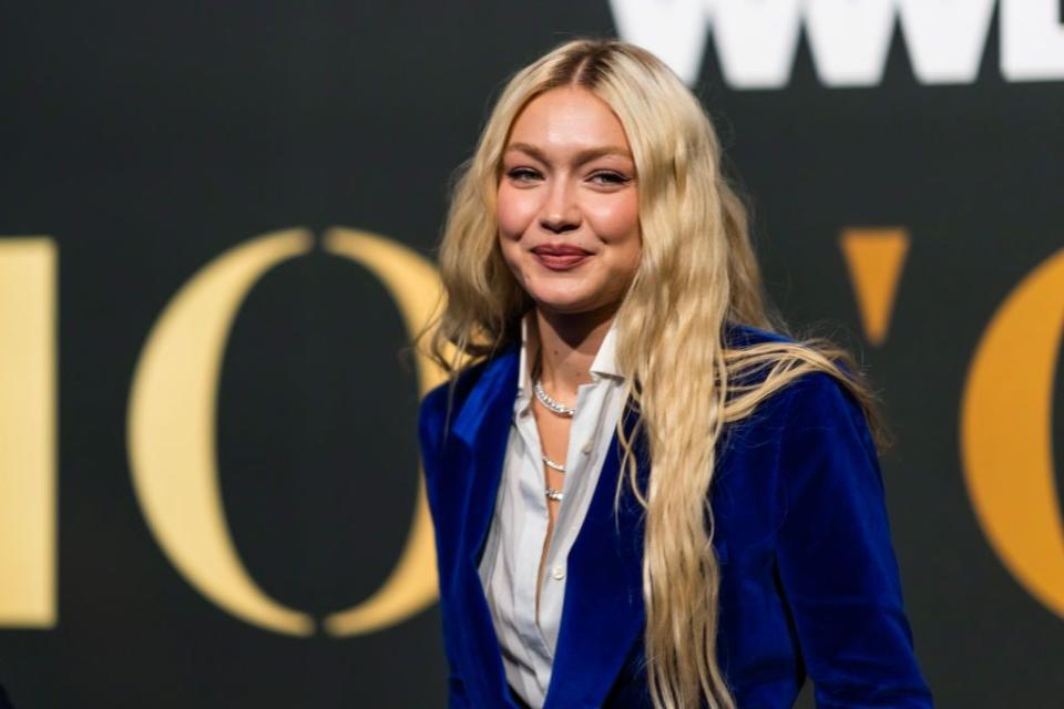 new york, new york   october 25 gigi hadid attends 2022 wwd honors at cipriani south street on october 25, 2022 in new york city photo by gothamwireimage