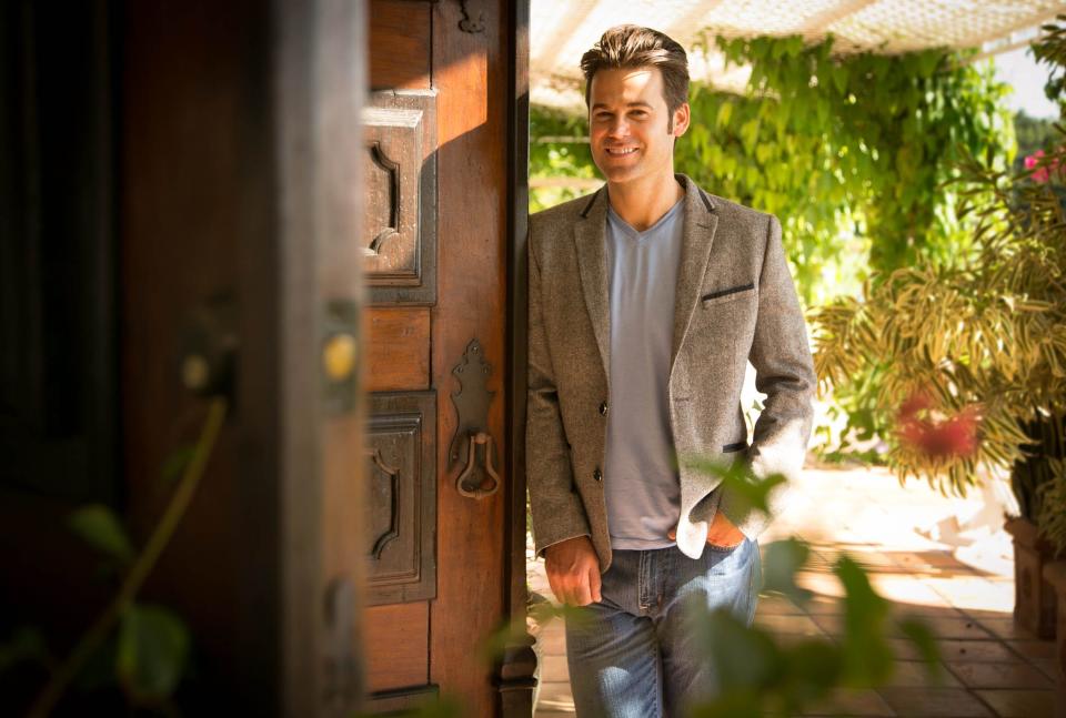 Bachelorette contestant Ryan Beckett is seen here at the International Polo Club in Wellington in 2015.