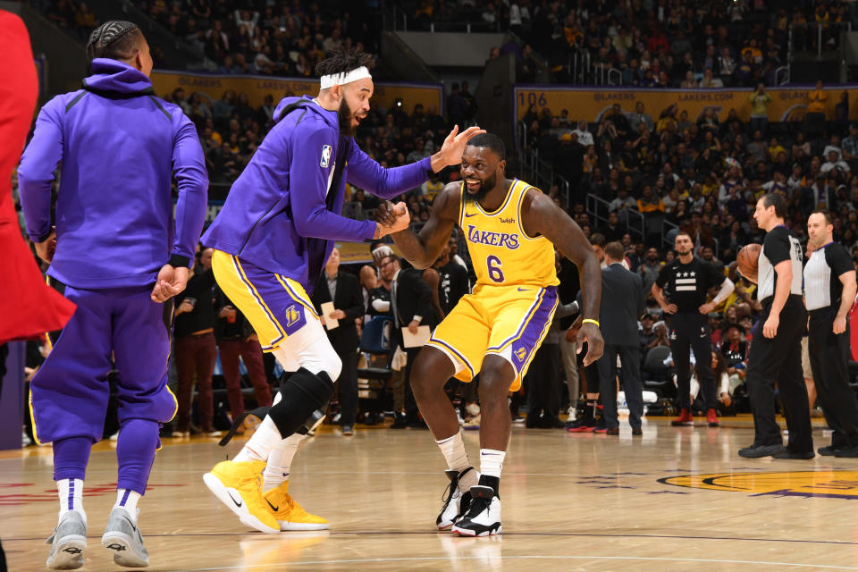The Lakers need to embrace good times when they come, even one that's aided by an errant Lance Stephenson foot.  (Getty)