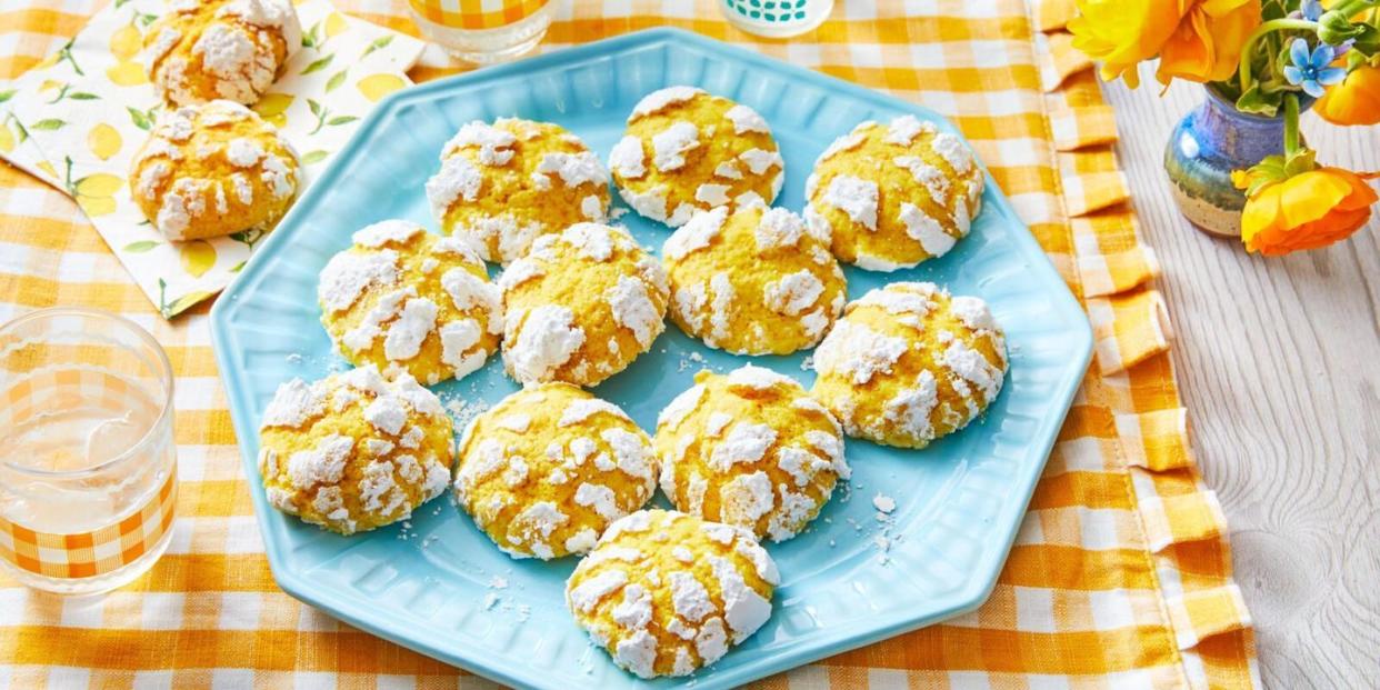 mothers day cookies lemon crinkle cookies recipe