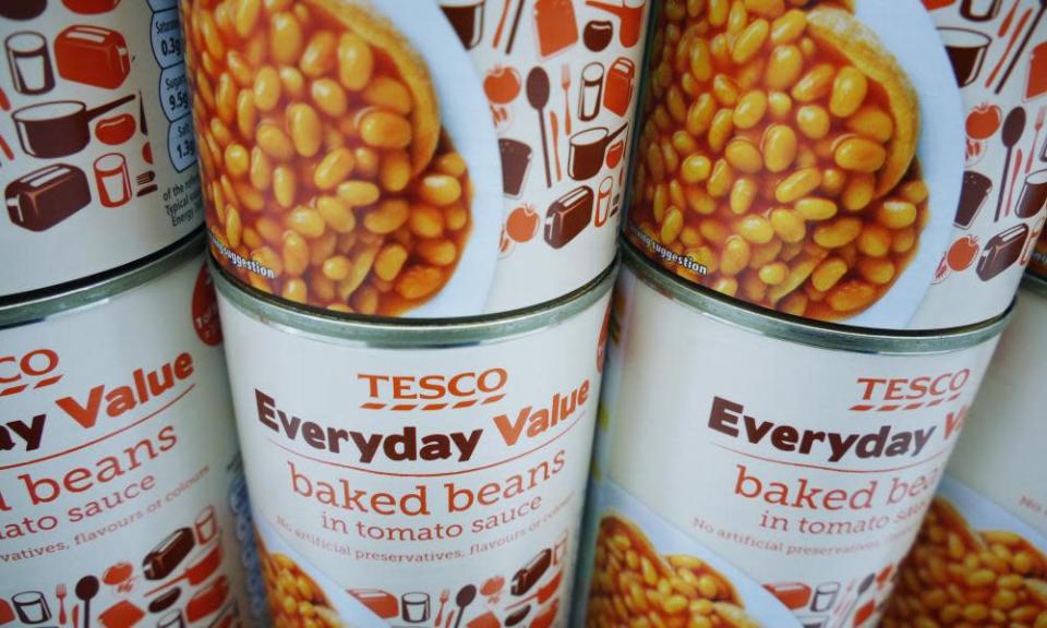 Tesco value baked beans