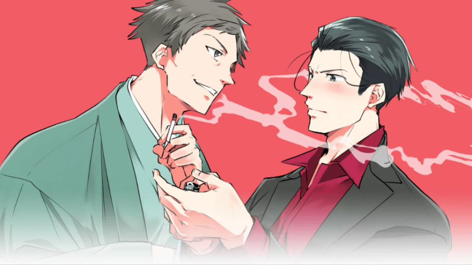 Akihiro and Shojiro in Mobsters in Love (Photo Credit: Chiyoko Origami via Square Enix Manga)