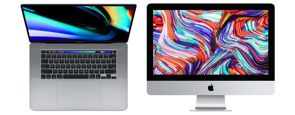 2020 Apple iMac with Retina 4K Display 2019 Apple MacBook Pro