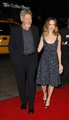 Harrison Ford and Calista Flockhart at the LA premiere of Warner Bros. Pictures' Firewall