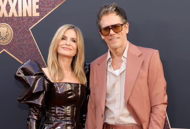 <p>Kevin Winter/Getty</p> Kyra Sedgwick and Kevin Bacon attend the World Premiere of A24's "MaXXXine"