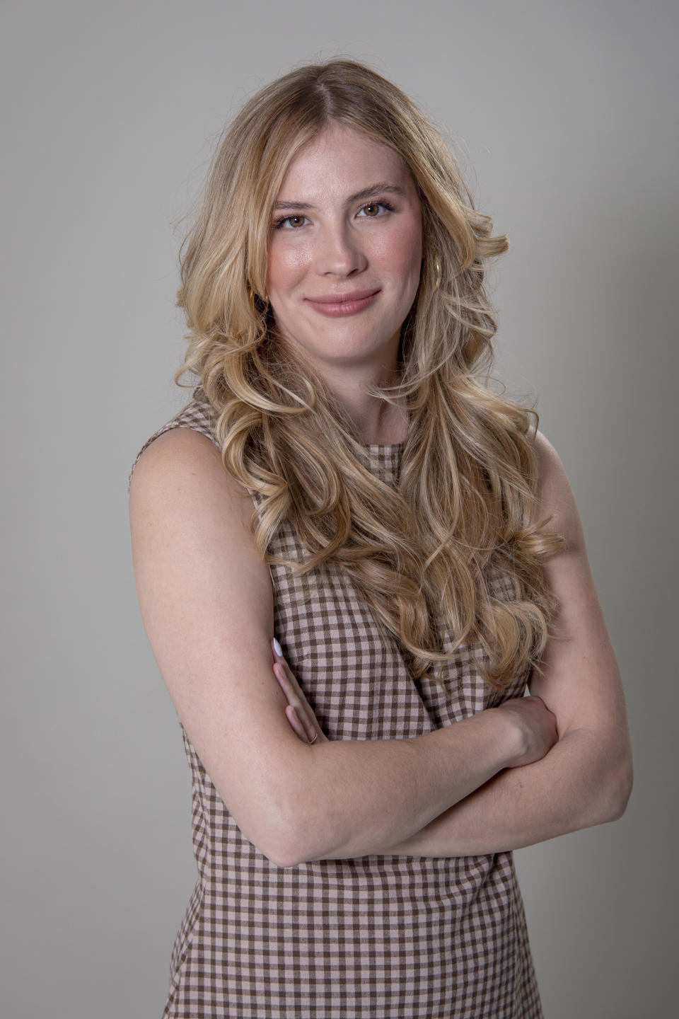 Emily Henry poses for a portrait on Tuesday, April 23, 2024, in New York. (Photo by Andy Kropa/Invision/AP)