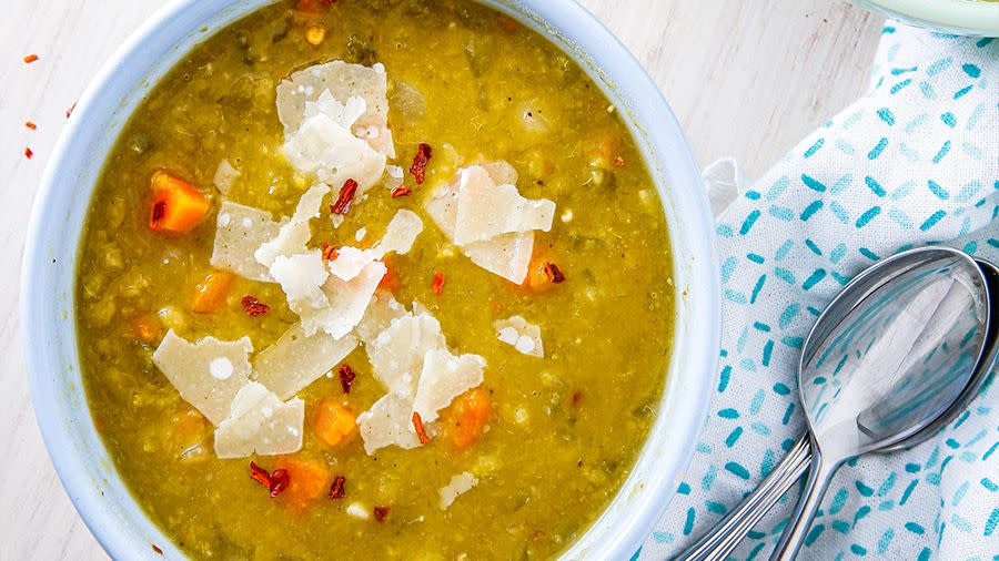 slow cooker split pea soup