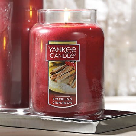 Yankee Candle Sparkling Cinnamon - Large Classic Jar Candle. (Photo: Walmart)