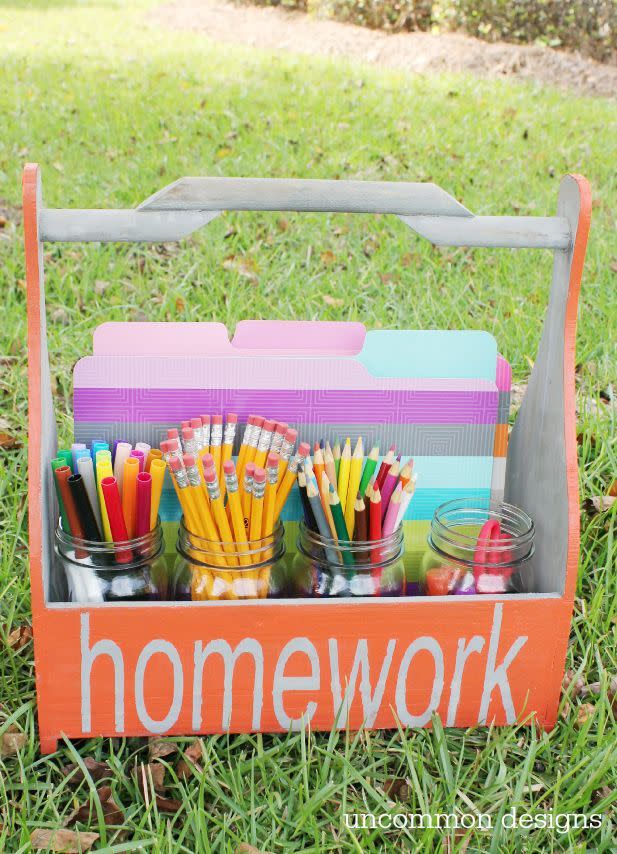 5) Homework Caddy