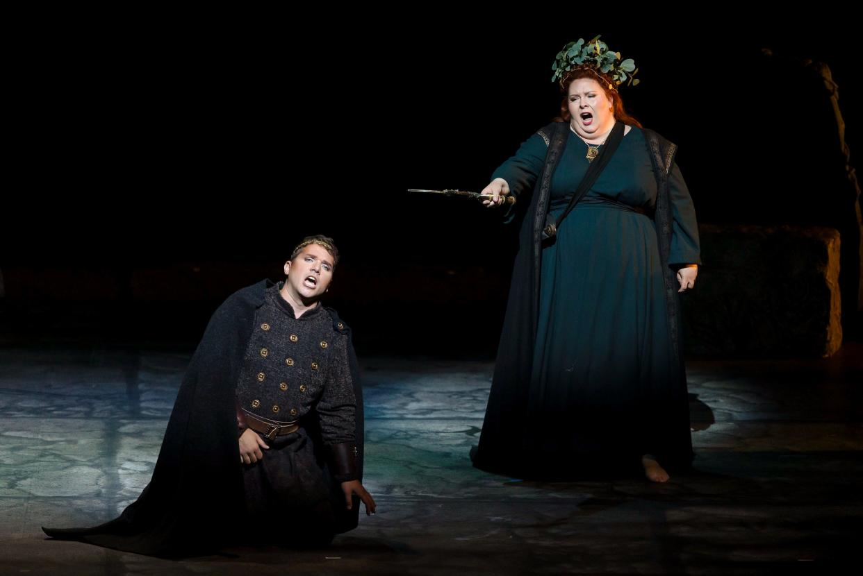 Paolo Fanale and Angela Meade in "Norma," at Palm Beach Opera in April.