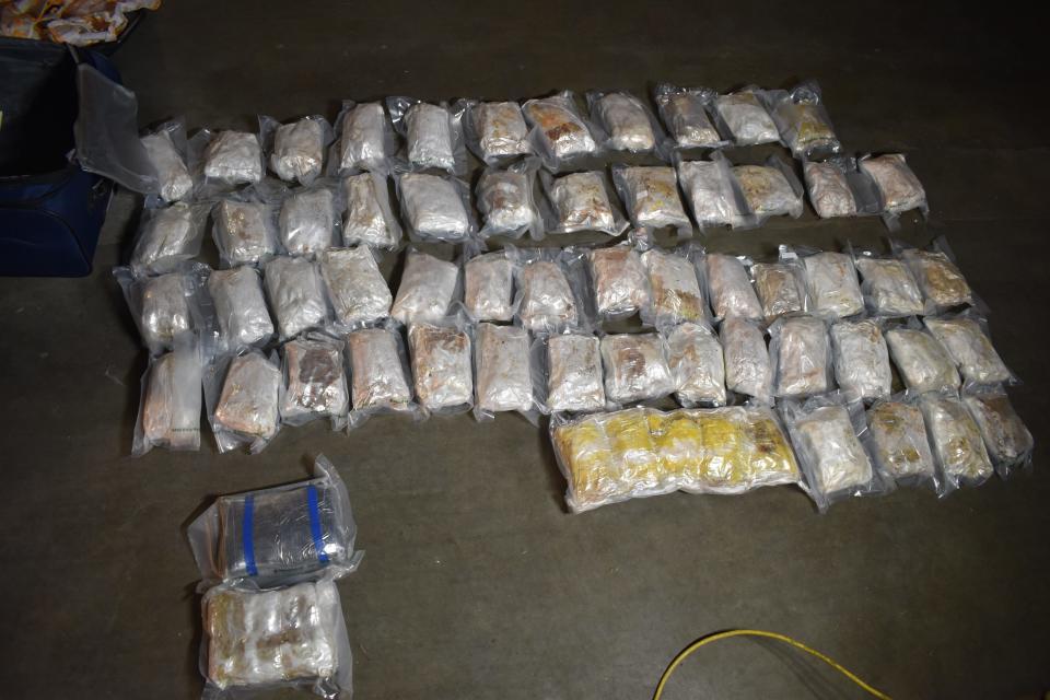 Drugs seized by the DEA from the California-based drug trafficking ring headed by Iris Amador-Garcia and her boyfriend, Jose Maldonado-Ramirez.