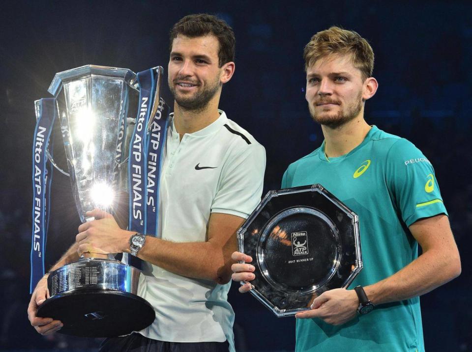 Dimitrov becomes the first debutant to win the tournament since 1998 (AFP)