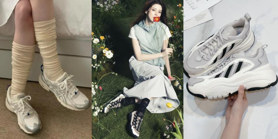 美腿球鞋推薦TOP7！型號一次看：NB327、愛迪達OZGAIA、PUMA SUEDE…女神韓韶禧最愛這雙！圖片來源：Yahoo奇摩購物中心、FILA、編輯拍攝