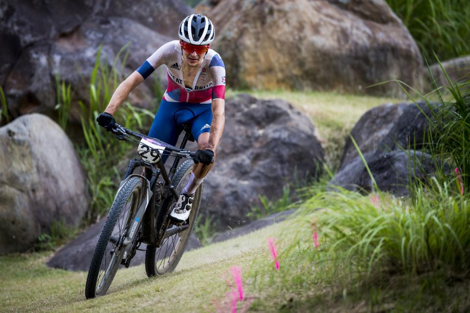 Tom Pidcock stormed to gold in the men’s Olympic mountain bike race on Monday (Jasper Jacobs/PA) (PA Wire)