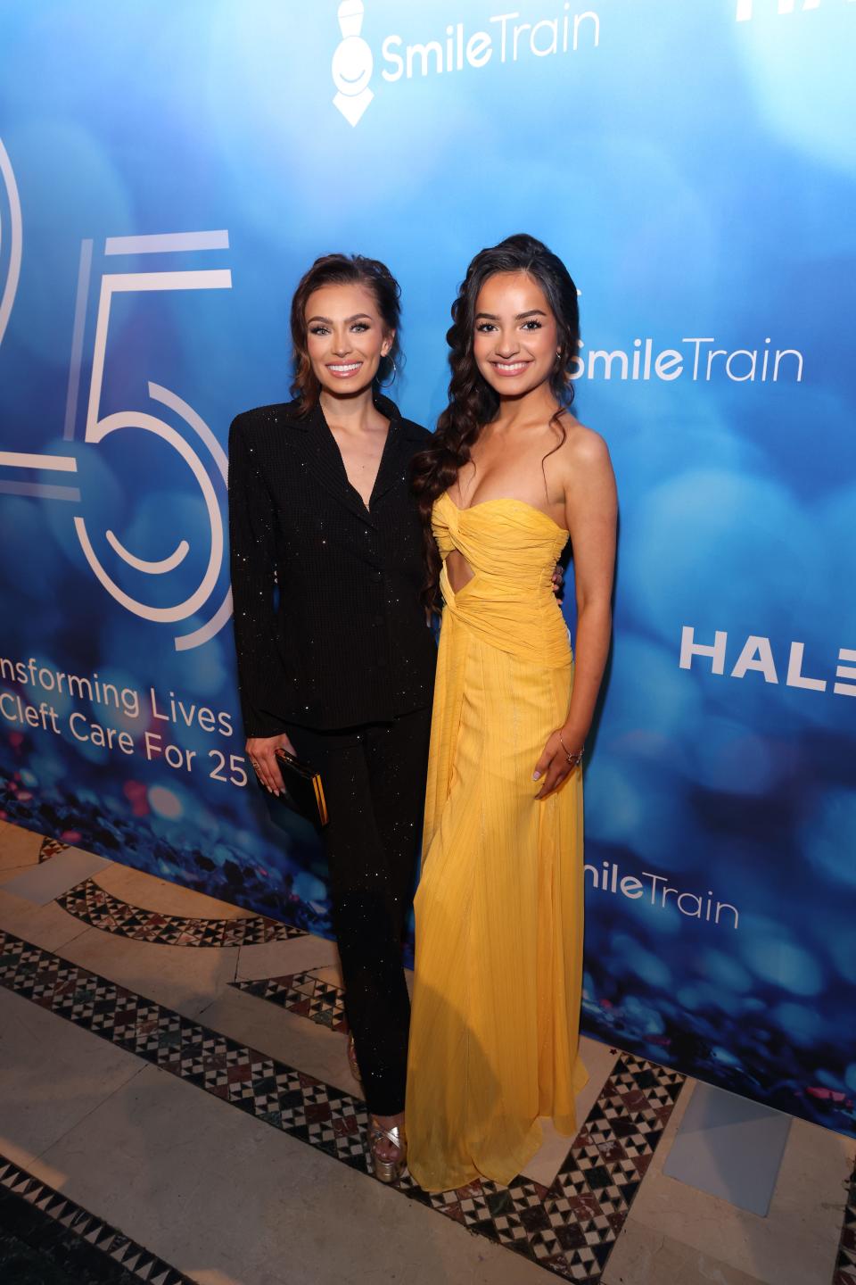 Noelia Voigt and UmaSofia Srivastava attend the Smile Train 25th Anniversary Gala at Cipriani 42nd Street on May 8, 2024, in New York City.