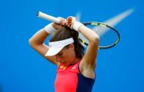 Tennis - WTA Premier - Aegon Classic - Edgbaston Priory Club, Birmingham, Britain - June 22, 2017 Great Britain's Johanna Konta looks dejected during her second round match against USA's CoCo Vandeweghe Action Images via Reuters/Peter Cziborra