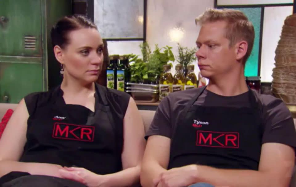 The disgust their food inspired no doubt came as a shock to My Kitchen Rules’ Serious Sibs Amy and Tyson, who have barely put a foot wrong throughout the entire show.. Source: Channel Seven