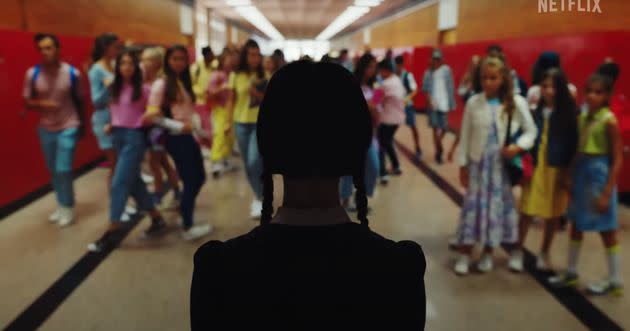 Wednesday Addams as depicted in the trailer for Netflix's new show (Photo: Netflix)