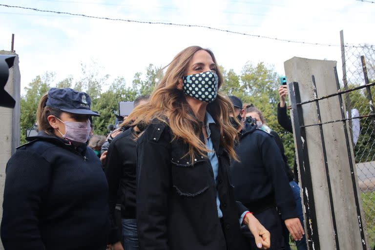 Victoria Tolosa Paz ayer, antes de que la sorprendieran los resultados